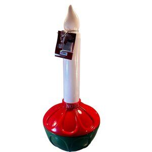 Mr Christmas Noel Candle Blow Mold Bubble Light Led Light Up Candle Morphing